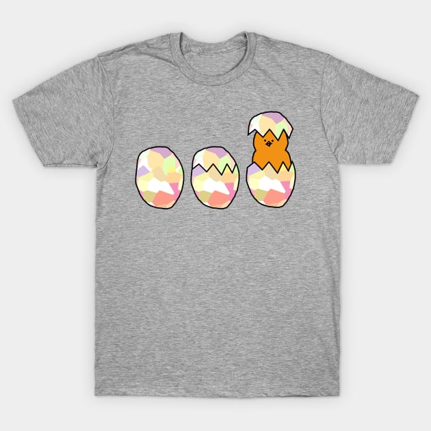 Chickens and Easter Eggs with a Baby Chick T-Shirt by ellenhenryart